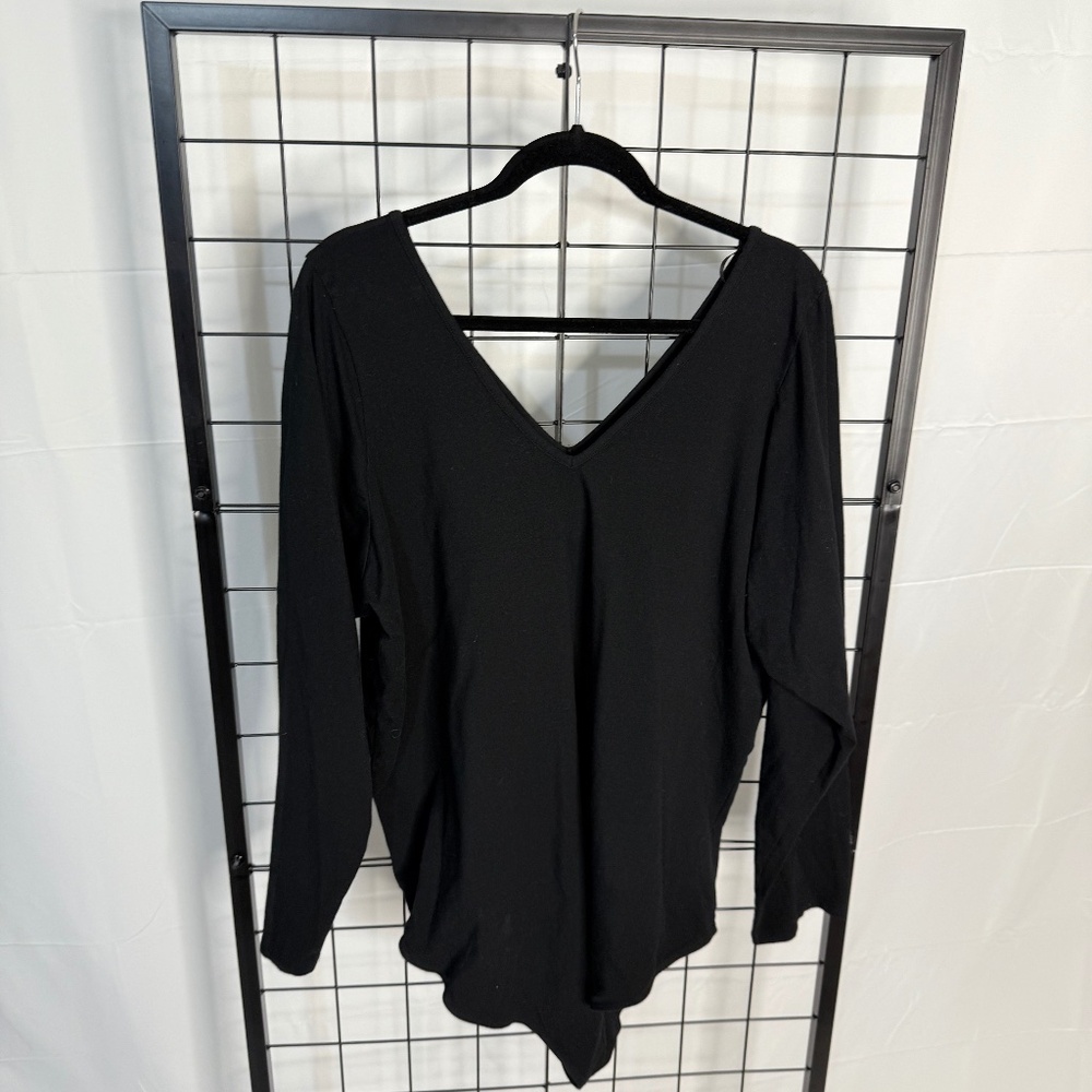 Torrid Black 5X Long Sleeve Bodysuit